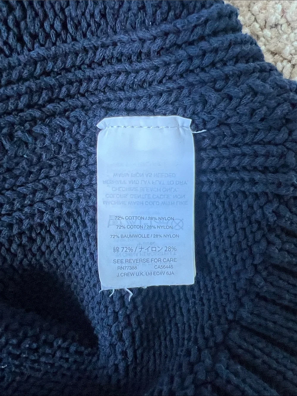 J.crew. Rollneck Sweater in Navy